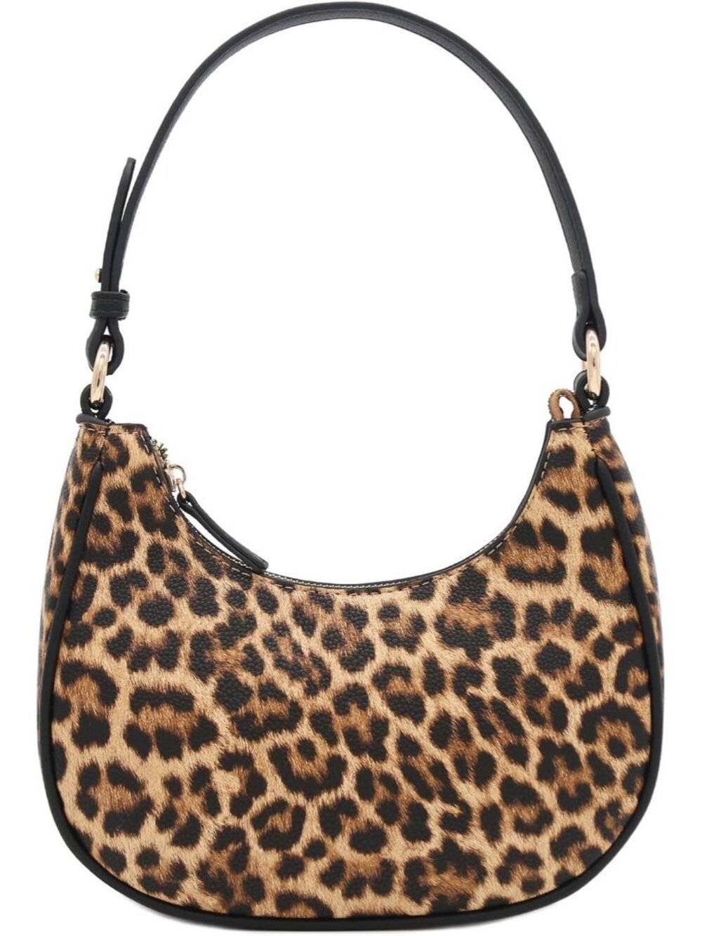 Women Le007 Tan Small Crescent For Trendy Underarm Purse Zipper Shoulder Bag